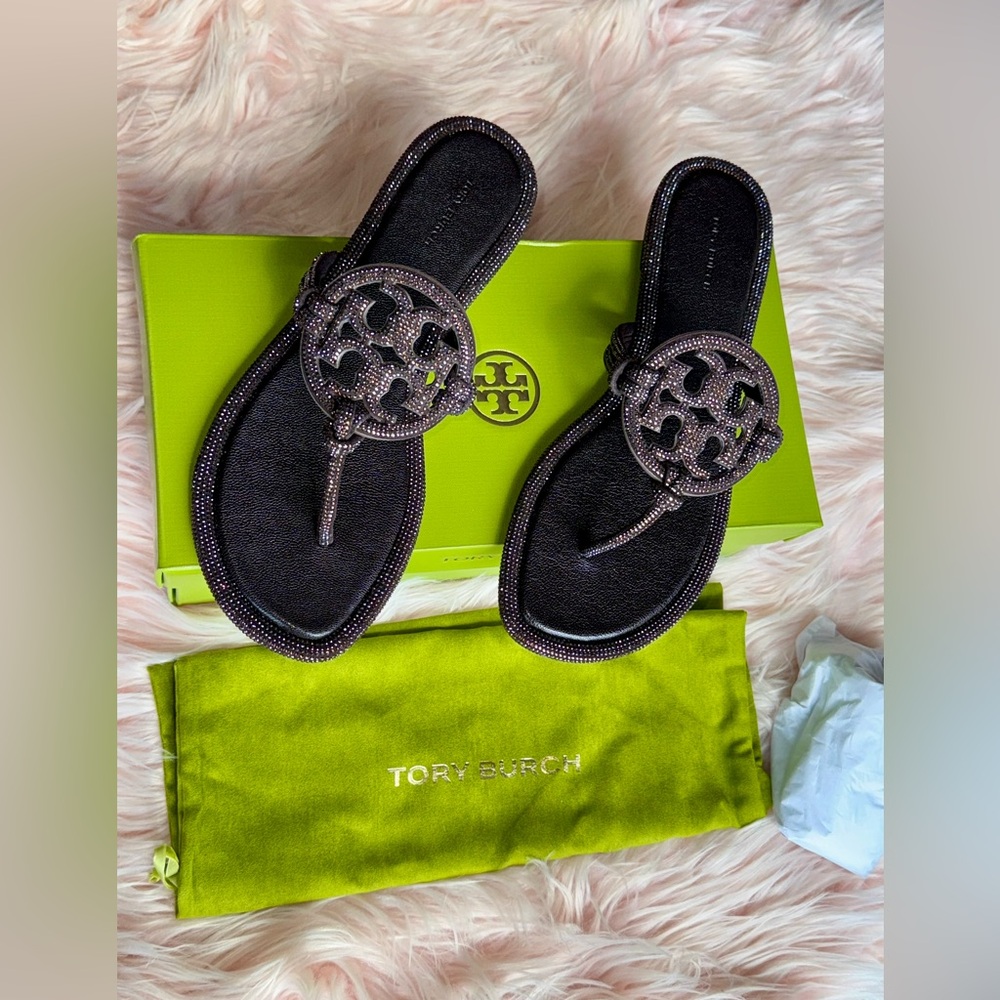 Tory Burch MILLER PAVÉ KNOTTED SANDAL